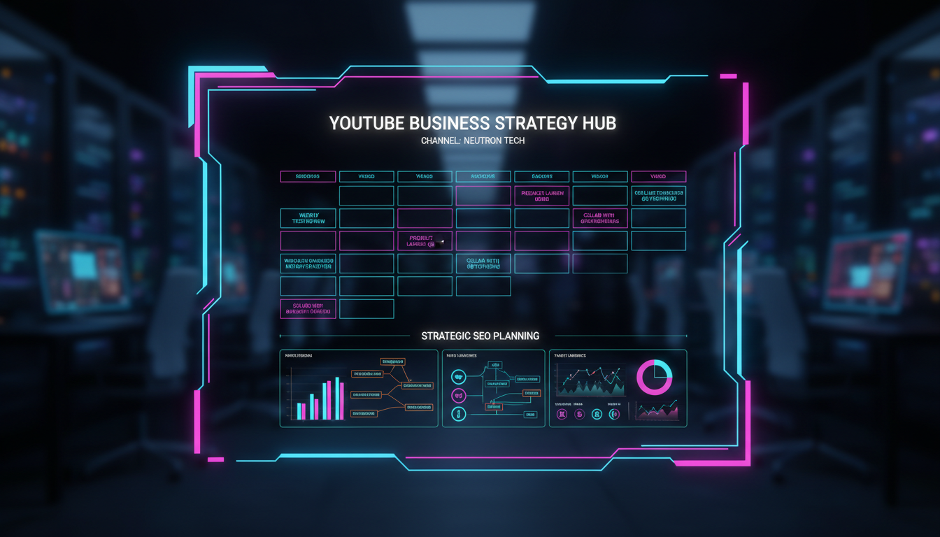 Calendário editorial focado em SEO e conversão para canais de negócios no YouTube