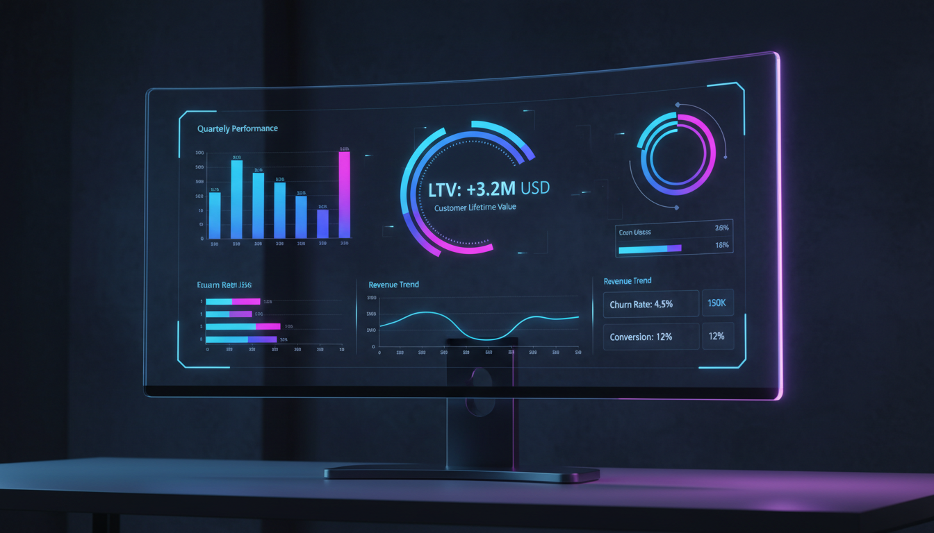 Análise de dados e métricas de LTV no X twitter marketing