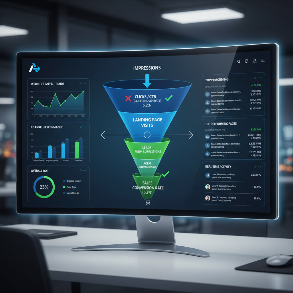 Diferença técnica entre CTR e Taxa de Conversão real nas vendas empresariais